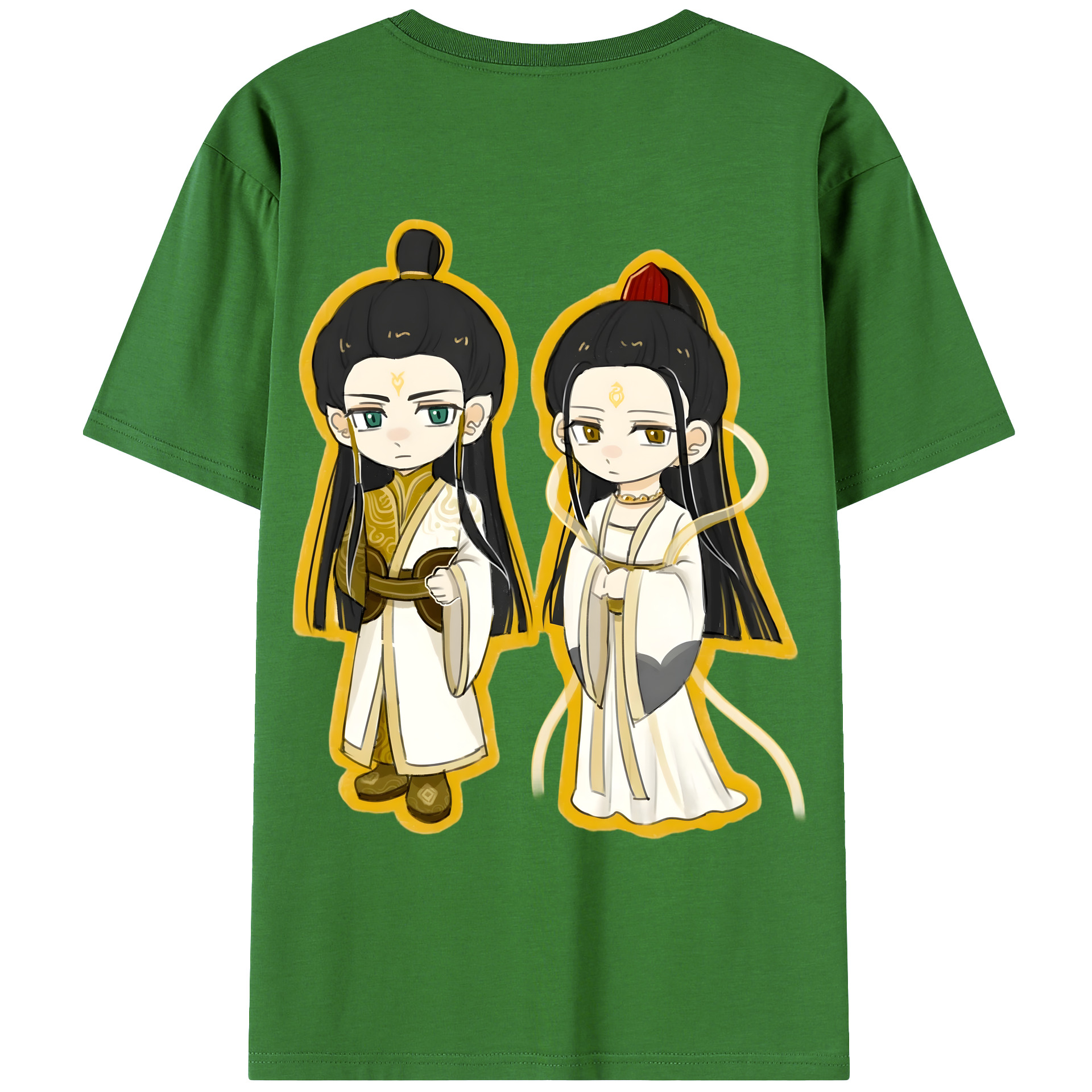 （画像用） Ne Zha 2 ナタ 魔童の大暴れ レディース半袖Tシャツ(バックプリント)
